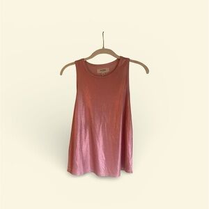 Women’s small tank top metallic pink from anthropology